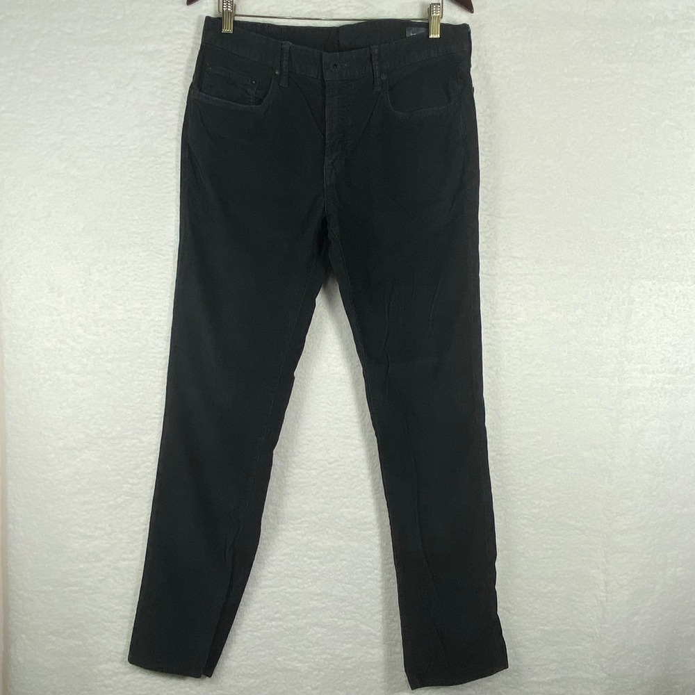 Bonobos Slim French Corduroy Pants Mens 35x32 Charcoal Black 5-Pocket Stretch